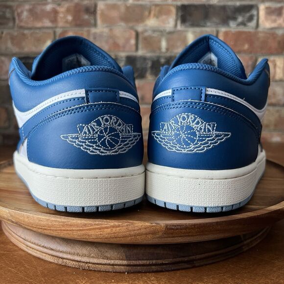 New Nike Air Jordan 1 SE Low Industrial Blue White Shoes Sneakers Size 11.5 - Picture 11 of 16